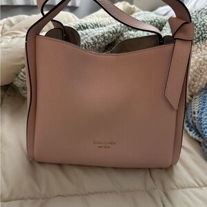 kate spade Pink Shoulder Bag with Smooth Leather and Structured Design